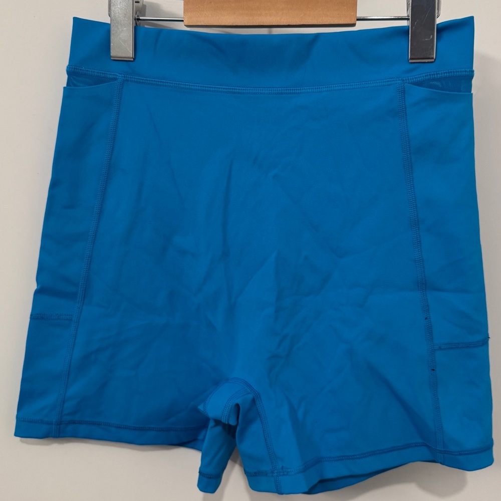 *THRIFTY* Blue Bike Shorts